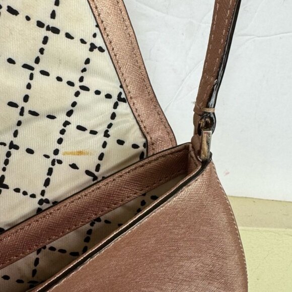 Kate Spade Newbury Lane Sally Crossbody Rose Gold Saffiano Leather Shoulder Bag - Picture 15 of 16